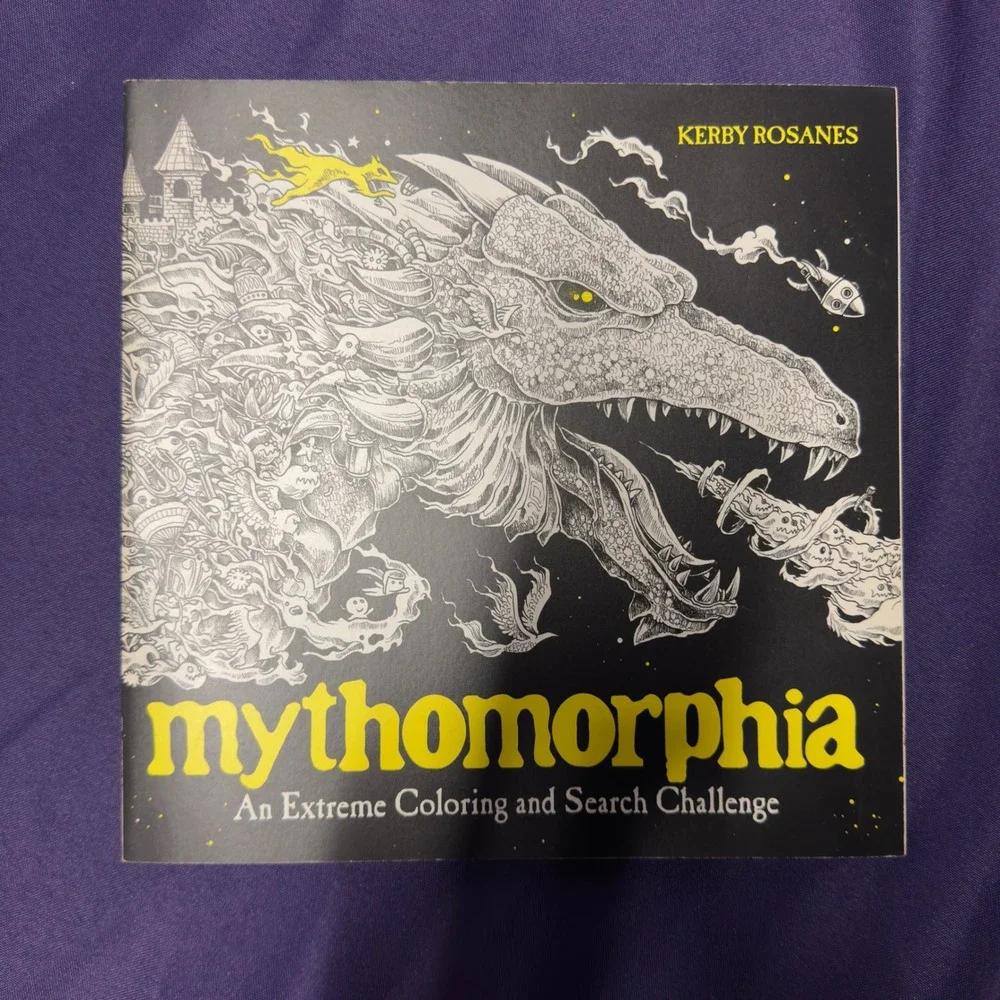 Mythomorphia Coloring Book by Kerby Rosanes Search Find Adult Coloring Challenge